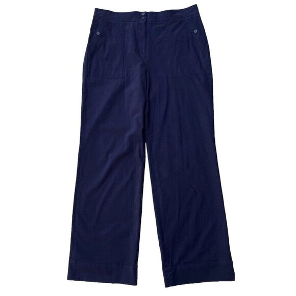 Nordstrom Signature Womens Twill High Waist Wide Leg Pants Size 18 NWOT - Picture 1 of 11